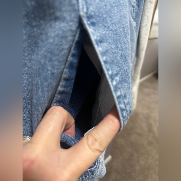 Wallflower Dreamer Knit-Sleeve Hooded Jean Jacket - Picture 8 of 11